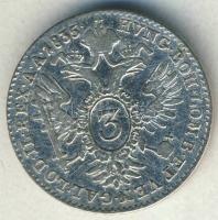 Ausztria 1835. 3Kr Ag I.Ferdinánd T:3