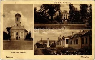 1941 Szarvas, Római katolikus templom, Gróf Bolza Pál kastélya, Községháza (EB)