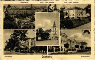 1941 Jászberény, Gimnázium, Római katolikus templom és plébánia, Városháza, Tanítóképző
