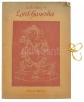 cca 1990 Lord Ganesha 4p + 6 t nyomatok 37x26 cm