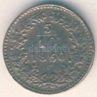 Ausztria/olasz verdejel 1860V 5/10Kr T:3-/4+