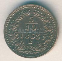 Ausztria/magyar verdejel 1863B 5/10Kr T:3