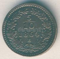 Ausztria/magyar verdejel 1864B 5/10Kr T:3