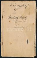 1906 Kuszbach Károly Az én naplóm, kézzel írt napló személyes élményekkel