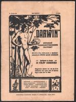 1915 Darwin népszerű természettudományi folyóirat IV. évfolyam 3. és 4. szám, hajtott
