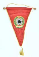 MHSZ szocreál selyem zászló 40 cm
