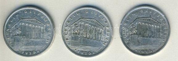 Ausztria 1925-26. 1Sch Ag (3x) T:2/3,3 ph.