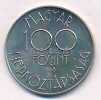 1988. 100Ft Cu-Ni-Zn "Labdarúgó Világbajnokság 1990 - Két játékos" T:1 Adamo EM105