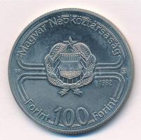 1982. 100Ft Cu-Ni "Labdarúgó világbajnokság 1982" T:1 Adamo EM68