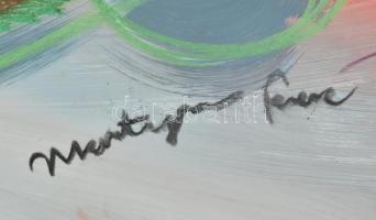 Martyn Ferenc jelzéssel, 2 db mű: Absztrakt kompozíció. Vegyes technika, papír. 70x100 cm