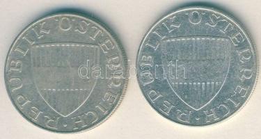 Ausztria 1957-58. 10Sch Ag (2x) T:2/3,3