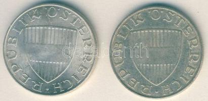 Ausztria 1959+69. 10Sch Ag (2x) T:2/3,3