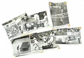 cca 1980 10 db MTI sajtófotó sporttal labdarúgással kapcsolatban 21x24 cm