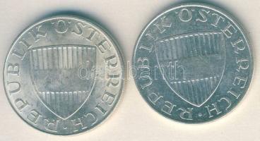 Ausztria 1971-72. 10Sch Ag (2x) T:2,2/3