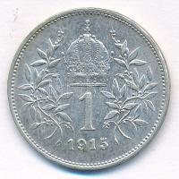 Ausztria 1915. 1K Ag "Ferenc József" T:2 patina Austria 1915. Corona Ag "Franz Joseph...