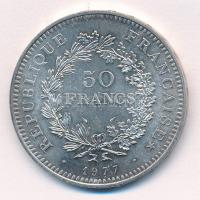 Franciaország 1977. 50Fr Ag "Herkules csoport" T:1- kis patina
France 1977. 50 Francs Ag ...