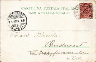 1904 Desenzano del Garda, Il Porto / port, boats (EB)