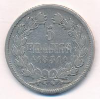 Franciaország 1831A 5Fr Ag "Lajos Fülöp" T:2-,3 karc kis patina 
France 1831A 5 Francs &q...