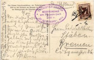 Trins (Tirol), Das Wiener Naturfreundehaus am Padasterjoch bei Steinach am Brenner in Tirol. Im Hint...