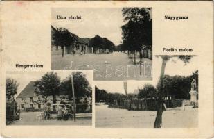1919 Nagygencs (Gencsapáti), utca, hengermalom, Florián malom (Rb)
