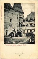1904 Vajdahunyad, Hunedoara; Vajdahunyadi vár. Schuller kiadása / castle (ázott sarok / wet corner)