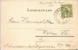 1902 Nagyszeben, Hermannstadt, Sibiu; Heltauergasse / Disznódi utca, Julius Wermescher, Carl Landman...