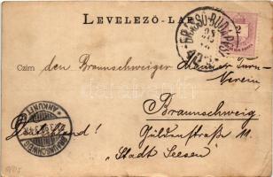 1898 (Vorläufer) Segesvár, Schässburg, Sighisoara; látkép. Fritz Teutsch kiadása / general view + &q...