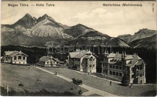 1911 Matlárháza, Matliary, Tatranské Matliare (Magas-Tátra, Vysoké Tatry); nyaralók. Franz Pietschmann No. 2947. / villas (EK)