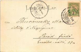 1902 Tátra, Magas-Tátra, Vysoké Tatry; Hotel Kohlbach m. Lomnitzerspitze / Kohlbach szálloda, Lomnic...