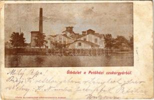 1903 Petőháza, cukorgyár. Török és Kremszner kiadása (EB)
