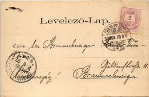 1897 (Vorläufer!) Pöstyén, Piestany; Cursalon, Herrengasse / Fürdőház, infanterista, Úri utca / spa,...