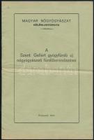 1932 Bp., Magyar Nőgyógyászat különlenyomata - A Szent Gellért gyógyfürdő új nőgyógyászati fürdőberendezései, hajtott