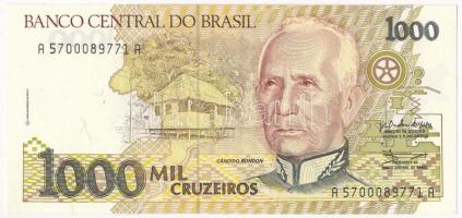 Brazília 1990-1991. 1000C T:I-  Brazil 1990-1991. 1000 Cruzeiros C:AU Krause P#231b