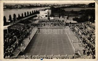 1937 Budapest XIII. Margitsziget, Nemzetközi vízipóló (Vízilabda) torna a Horthy kupáért, sport / International water polo championship + So. Stpl (EK)