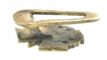 1939. A Magyar Érdemrend tisztikeresztje hadiékítménnyel és kardokkal kitüntetés miniatűrje, zománco...