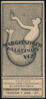 Margitszigeti Palatinus Víz számolócédula