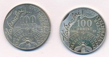 1986. 100Ft Cu-Ni-Zn "Fáy András" (2xklf, kapszulában) T:BU,1 (eredetileg PP) Adamo EM96