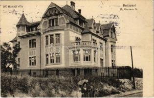 1920 Budapest II. Dr. Hampel villa. Garas utca 6. Sik fölvétele (EK)