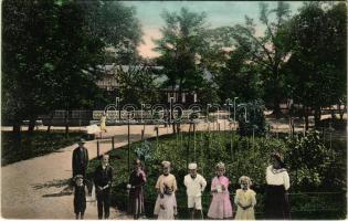 1911 Szlatinafüred, Slatina (Aknaszlatina, Solotvyno); Pável sós fürdő / spa garden