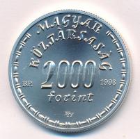 1998. 2000Ft Ag "Eötvös Lóránd" kapszulában, tanúsítvánnyal T:BU Adamo EM156