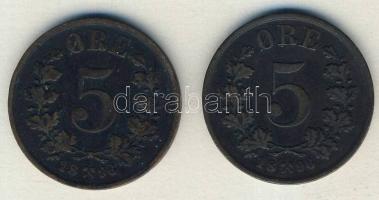 Norvégia 1896. 5ö (2x) T:3