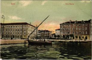 1906 Zadar, Zara; Riva Nuova. Ernesto Petri / shore, quay (EK)