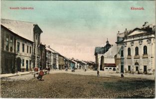 Késmárk, Kezmarok; Kossuth Lajos utca, Donáth H. szállodája / street, hotel