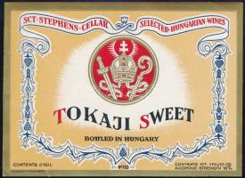 Sct. Stephens Cellar Tokaji Sweet címke