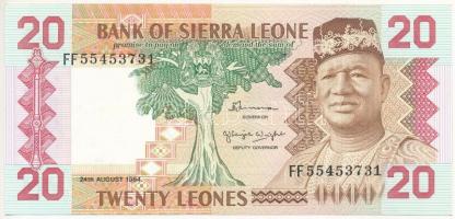 Sierra Leone 1984. 20L T:I- Sierra Leone 1984. 20 Leones C:AU Krause P#14b