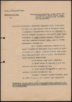 1943 M. kir. belügyminiszter levele - országmozgósítási szempontból nélkülözhetetlen zsidó városi tisztviselők és alkalmazottak létszámának bejelentése