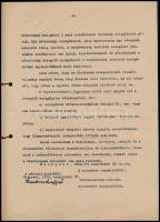 1943 M. kir. belügyminiszter levele - országmozgósítási szempontból nélkülözhetetlen zsidó városi ti...