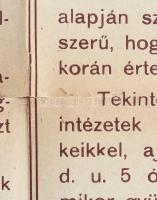 1919 Bp., Tudnivalók a magyar nemzeti hadsereg bevonulása alkalmával rendezendő ünnepélyt illetőleg,...