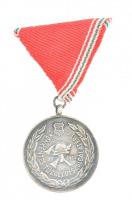 1958. XV Éves Önkéntes Tűzoltói Szolgálatért fém kitüntetés, nem saját mellszalagon T:2,2- ph.