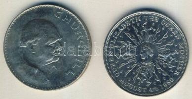 Nagy-Britannia 1965. 1C "Churchill" + 1980. 25c "Anyakirálynő 80. születésnapja"...